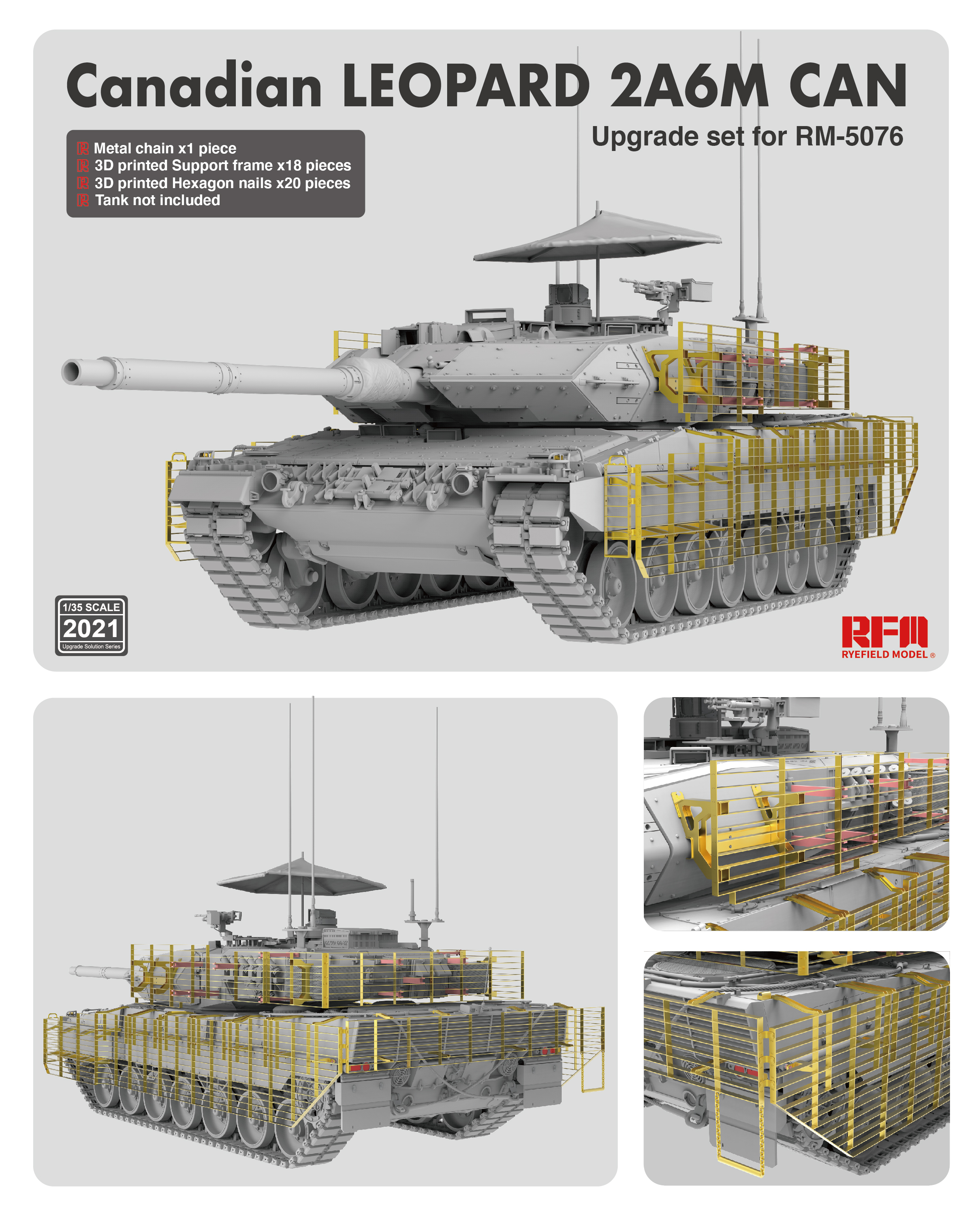 Upgrade set for RFM5076 Canadian Leopard 2A6M CAN