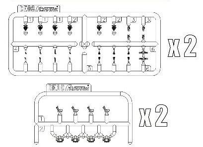 German Navy Searchlights 1/700